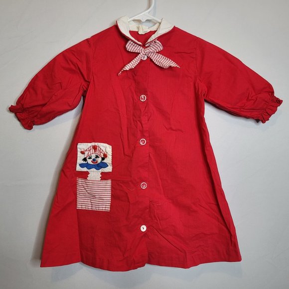 Cinderella Red Dress Jack In the Box Long Sleeve Girl Size 6X Elastic Cuff Good